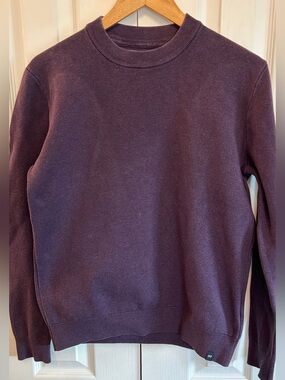Le Parfait by Jules Men's Organic Cotton Crewneck Plum Shirt M EUC
